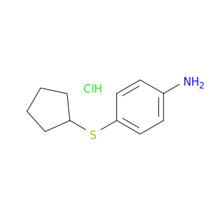 4-(环戊基硫基)苯胺盐酸盐