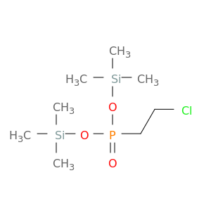 Phosphonic acid, (2-chloroethyl)-, bis(trimethylsilyl) ester