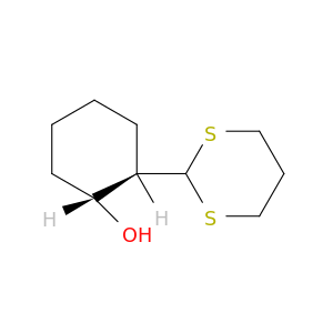 Cyclohexanol, 2-(1,3-dithian-2-yl)-, trans-