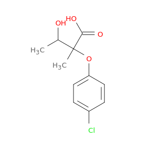 Butanoic acid, 2-(4-chlorophenoxy)-3-hydroxy-2-methyl-