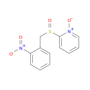 Pyridine, 2-[[(2-nitrophenyl)methyl]sulfinyl]-, 1-oxide