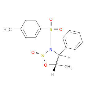 1,2,3-OXATHIAZOLIDINE, 5-METHYL-3-[(4-METHYLPHENYL)SULFONYL]-4-PHENYL-, 2-OXIDE, (2S,4R,5S)-