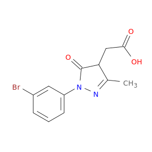 2-[1-(3-Bromophenyl)-3-methyl-5-oxo-4,5-dihydro-1H-pyrazol-4-yl]acetic Acid