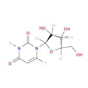 1-[(2R,3R,4R,5R)-3,4-dihydroxy-5-(hydroxymethyl)oxolan-2-yl]-6-tritio-pyrimidine-2,4-dione