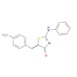 4(5H)-Thiazolone, 5-[(4-methylphenyl)methylene]-2-(phenylamino)-
