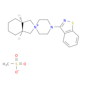 (3aR,7aR)-4'-(苯并[d]异噻唑-3-基)八氢螺[异吲哚-2,1'-哌嗪]-2-鎓甲磺酸盐