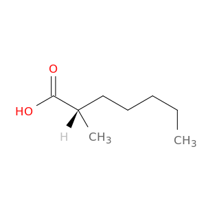 Heptanoic acid, 2-methyl-, (2S)-