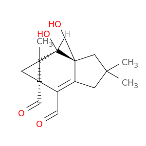 Cycloprop[f]indene-1a,2(1H)-dicarboxaldehyde,3,4,5,5a,6,6a-hexahydro-5a,6-dihydroxy-4,4,6a-trimethyl-, [1aR-(1aa,5aa,6b,6aa)]- (9CI)