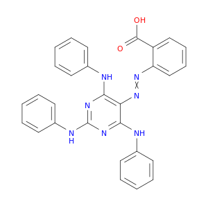 Benzoic acid, 2-[[2,4,6-tris(phenylamino)-5-pyrimidinyl]azo]-