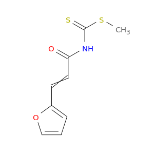 Carbamodithioic acid, [3-(2-furanyl)-1-oxo-2-propenyl]-, methyl ester
