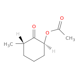 Cyclohexanone, 2-(acetyloxy)-6-methyl-, trans-