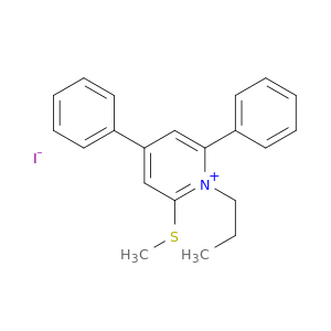 Pyridinium, 2-(methylthio)-4,6-diphenyl-1-propyl-, iodide