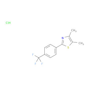 Thiazole, 4,5-dimethyl-2-[4-(trifluoromethyl)phenyl]-, hydrochloride