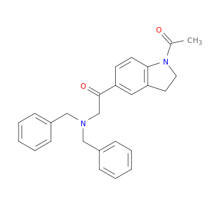 Ethanone, 1-(1-acetyl-2,3-dihydro-1h-indol-5-yl)-2-[bis(phenylmethyl)amino]-