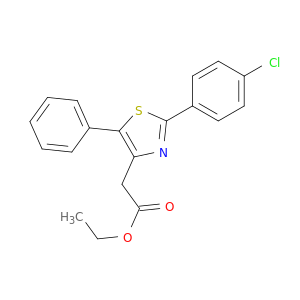 4-Thiazoleacetic acid, 2-(4-chlorophenyl)-5-phenyl-, ethyl ester