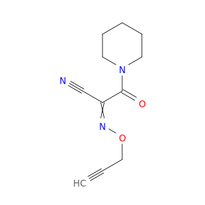 Piperidine, 1-[cyano[(2-propynyloxy)imino]acetyl]-