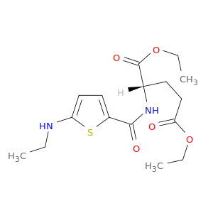 L-Glutamic acid, N-[[5-(ethylamino)-2-thienyl]carbonyl]-, diethyl ester