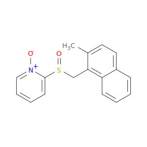 Pyridine, 2-[[(2-methyl-1-naphthalenyl)methyl]sulfinyl]-, 1-oxide