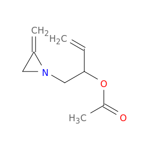 1-(2-methylideneaziridin-1-yl)but-3-en-2-yl acetate
