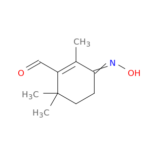 1-Cyclohexene-1-carboxaldehyde, 3-(hydroxyimino)-2,6,6-trimethyl-