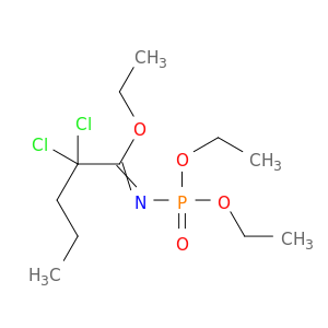 Pentanimidic acid, 2,2-dichloro-N-(diethoxyphosphinyl)-, ethyl ester