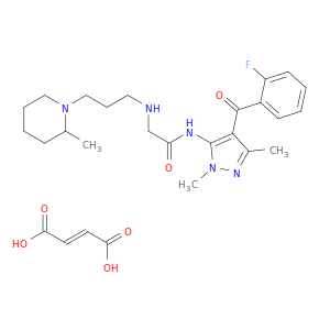 Acetamide, N-(4-(2-fluorobenzoyl)-1,3-dimethyl-1H-pyrazol-5-yl)-2-((3-(2-methyl-1-piperidinyl)propyl)amino)-, (Z)-2-butenedioate (1:1)