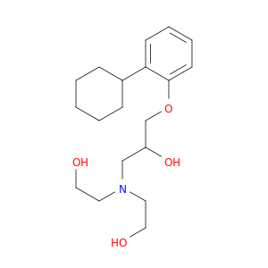 2-Propanol, 1-[bis(2-hydroxyethyl)amino]-3-(2-cyclohexylphenoxy)-