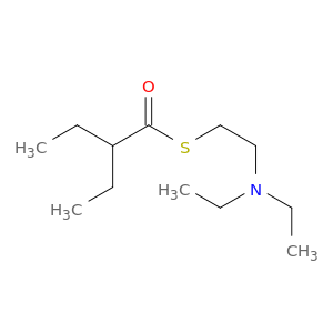 Butanethioic acid, 2-ethyl-, S-[2-(diethylamino)ethyl] ester