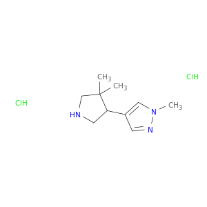4-(4,4-Dimethylpyrrolidin-3-yl)-1-methyl-1H-pyrazole dihydrochloride