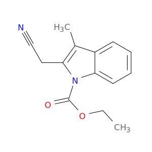 1H-Indole-1-carboxylic acid, 2-(cyanomethyl)-3-methyl-, ethyl ester