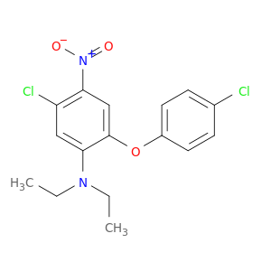 5-氯-2-(4-氯苯氧基)-N,N-二乙基-4-硝基苯胺