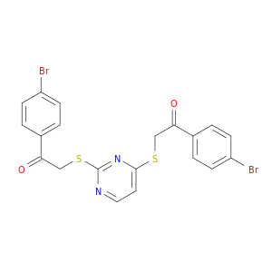 Ethanone, 2,2'-[2,4-pyrimidinediylbis(thio)]bis[1-(4-bromophenyl)-