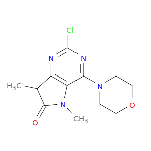 2-Chloro-5,7-dimethyl-4-morpholino-5H-pyrrolo[3,2-d]pyrimidin-6(7H)-one
