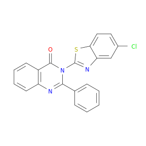 4(3H)-Quinazolinone, 3-(5-chloro-2-benzothiazolyl)-2-phenyl-