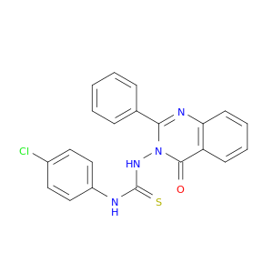 Thiourea, N-(4-chlorophenyl)-N'-(4-oxo-2-phenyl-3(4H)-quinazolinyl)-