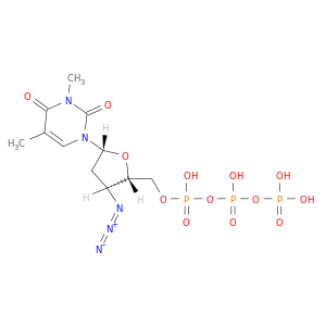 Thymidine5'-(tetrahydrogen triphosphate), 3'-azido-3'-deoxy-3-methyl- (9CI)