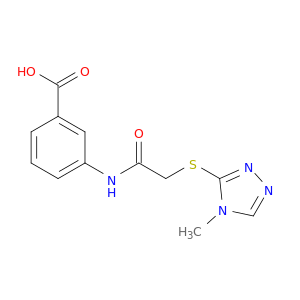 3-{2-[(4-Methyl-4H-1,2,4-triazol-3-yl)sulfanyl]acetamido}benzoic Acid