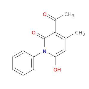 2(1H)-Pyridinone, 3-acetyl-6-hydroxy-4-methyl-1-phenyl-