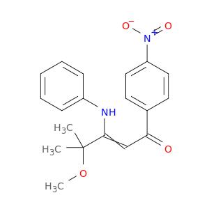 2-Penten-1-one, 4-methoxy-4-methyl-1-(4-nitrophenyl)-3-(phenylamino)-