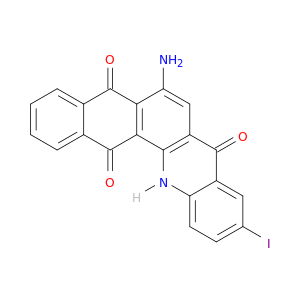 Naphth[2,3-c]acridine-5,8,14(13H)-trione, 6-amino-10-iodo-