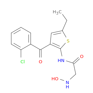 Acetamide, N-[3-(2-chlorobenzoyl)-5-ethyl-2-thienyl]-2-(hydroxyamino)-