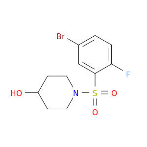 1-[(5-Bromo-2-fluorobenzene)sulfonyl]piperidin-4-ol