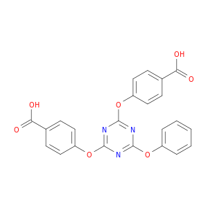 Benzoic acid, 4,4'-[(6-phenoxy-1,3,5-triazine-2,4-diyl)bis(oxy)]bis-