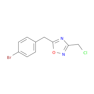 5-[(4-Bromophenyl)methyl]-3-(chloromethyl)-1,2,4-oxadiazole