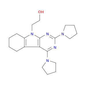9H-PYRIMIDO[4,5-B]INDOLE-9-ETHANOL, 5,6,7,8-TETRAHYDRO-2,4-DI-1-PYRROLIDINYL-