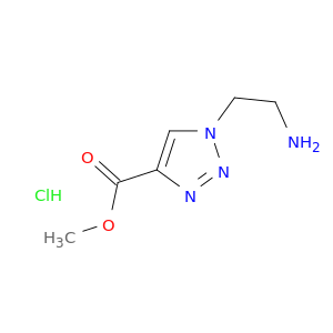 1H-1,2,3-三唑-4-羧酸,1-(2-氨基乙基)-,甲酯,盐酸甲酯(1：1)