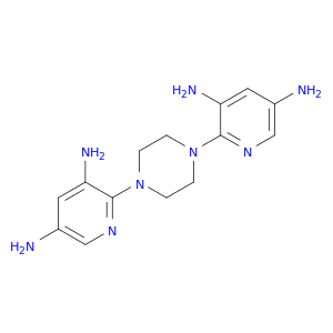 3,5-PYRIDINEDIAMINE, 2,2'-(1,4-PIPERAZINEDIYL)BIS-