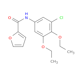 2-Furancarboxamide, N-(3-chloro-4,5-diethoxyphenyl)-