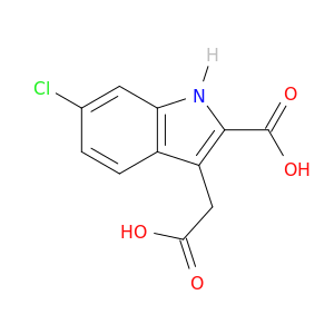 1h-indole-3-acetic acid, 2-carboxy-6-chloro-