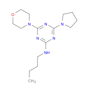 N-BUTYL-4-MORPHOLIN-4-YL-6-PYRROLIDIN-1-YL-1,3,5-TRIAZIN-2-AMINE